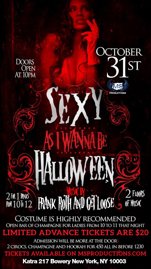 Halloween Party at Katra Lounge, NYC Halloween Parties NYC Clubs