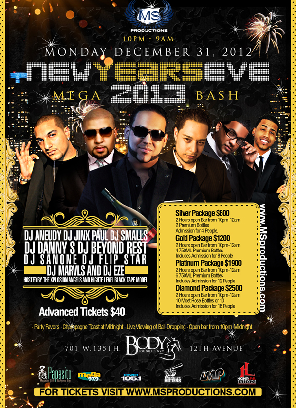Body Lounge New Years Eve