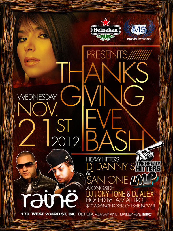 Thanksgiving Eve at Raine Lounge