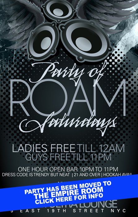 Roam Ultra Lounge, Club Roam NYC