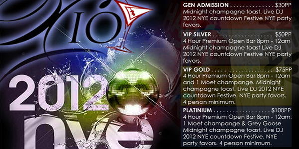 Xio Lounge New Years Eve Party