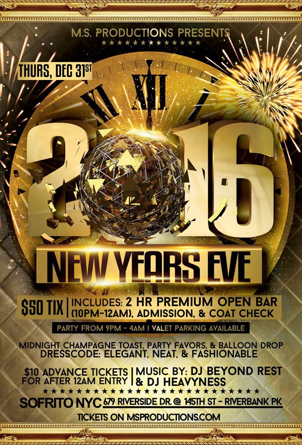 New Years Eve Party at Penthouse 808